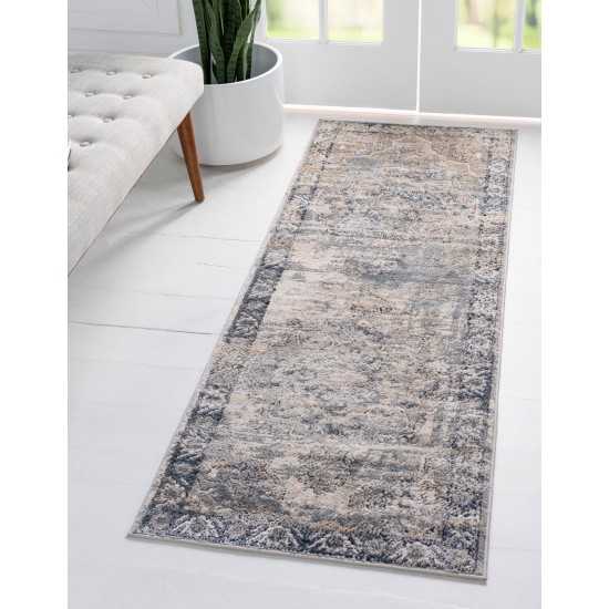 Rug Unique Loom Portland Ivory Runner 2' 2 x 6' 0