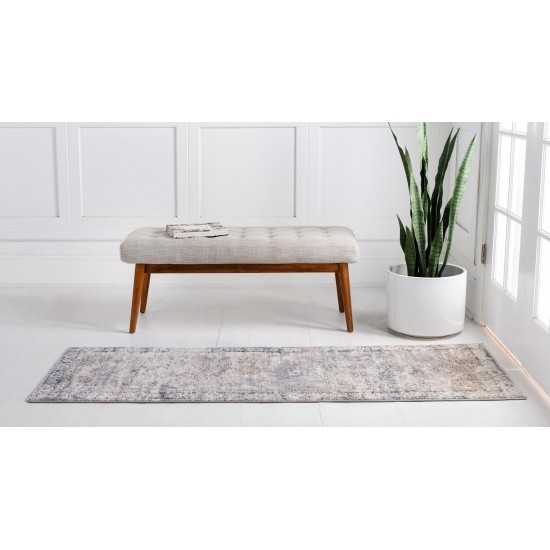 Rug Unique Loom Portland Ivory Runner 2' 2 x 6' 0