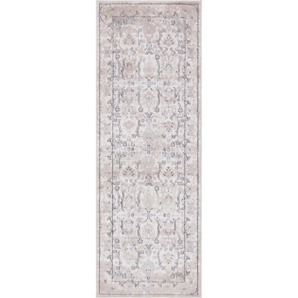 Rug Unique Loom Portland Ivory Runner 2' 2 x 6' 0