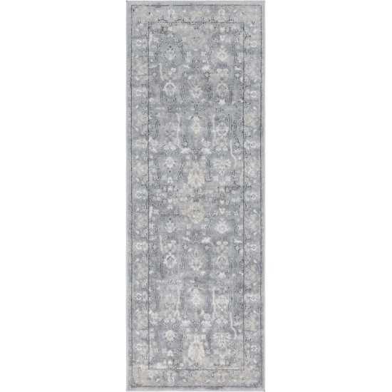 Rug Unique Loom Portland Gray Runner 2' 2 x 6' 0