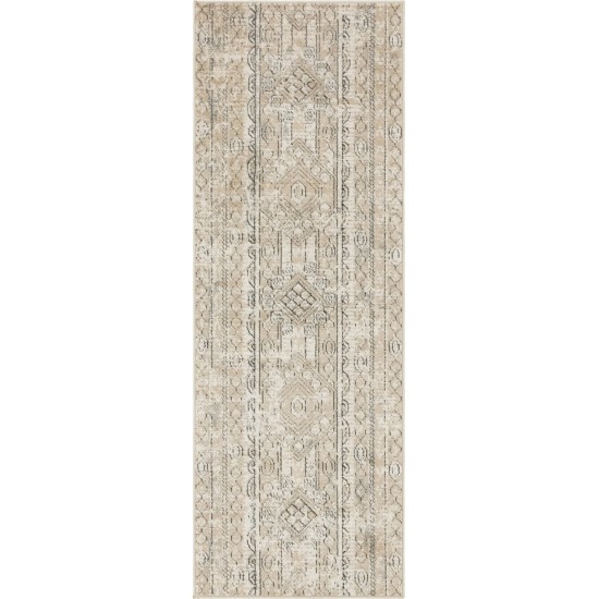 Rug Unique Loom Portland Tan Runner 2' 2 x 6' 0