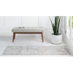 Rug Unique Loom Portland Gray Runner 2' 2 x 6' 0
