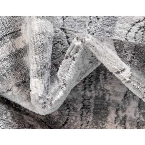 Rug Unique Loom Portland Gray Runner 2' 2 x 6' 0
