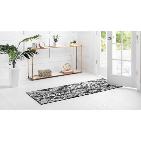 Rug Unique Loom Portland White Runner 2' 2 x 6' 0