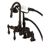 Kingston Brass Vintage Clawfoot Tub Faucet with Hand Shower, Oil Rubbed Bronze