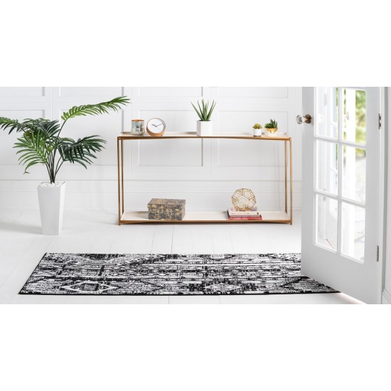 Rug Unique Loom Portland White Runner 2' 2 x 6' 0