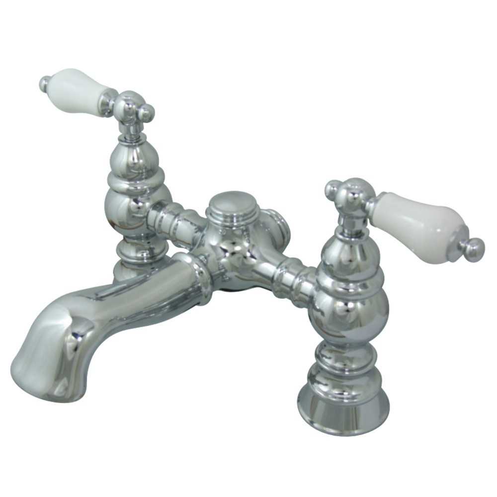 Kingston Brass Vintage 7-Inch Deck Mount Tub Faucet, Polished Chrome Kingston Brass Vintage 7-Inch Deck Mount Tub Faucet, Polished Chrome