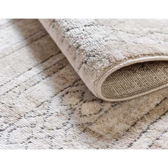 Rug Unique Loom Portland Tan Runner 2' 2 x 6' 0