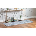Rug Unique Loom Portland Blue Runner 2' 2 x 6' 0