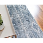 Rug Unique Loom Portland Blue Runner 2' 2 x 6' 0