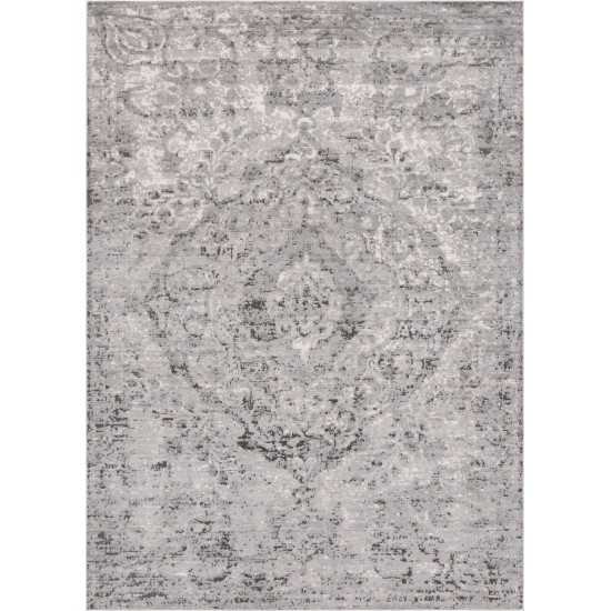 Rug Unique Loom Portland Light Gray Rectangular 10' 0 x 14' 0