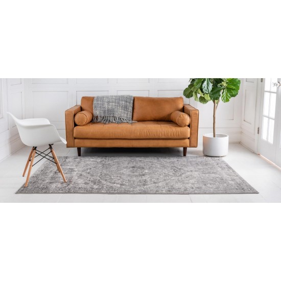 Rug Unique Loom Portland Light Gray Rectangular 10' 0 x 14' 0