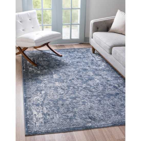 Rug Unique Loom Portland Blue Rectangular 10' 0 x 14' 0