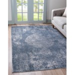 Rug Unique Loom Portland Blue Rectangular 10' 0 x 14' 0