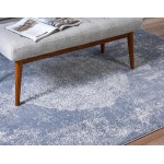 Rug Unique Loom Portland Blue Rectangular 10' 0 x 14' 0