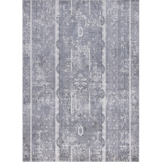 Rug Unique Loom Portland Gray Rectangular 10' 0 x 14' 0