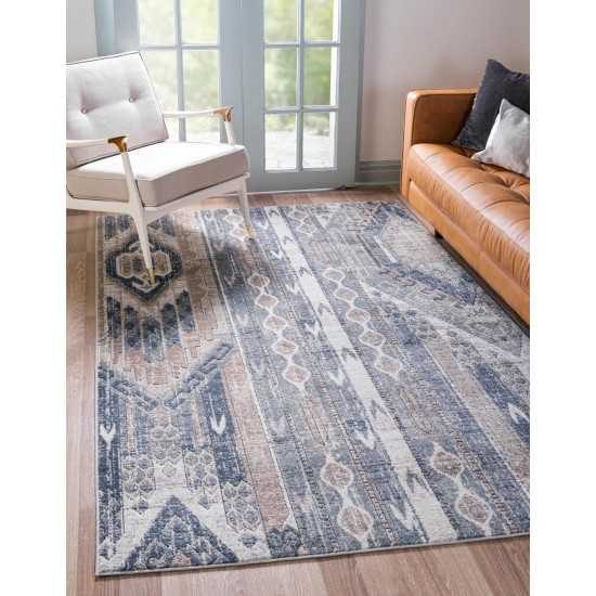 Rug Unique Loom Portland Navy Blue Rectangular 10' 0 x 14' 0