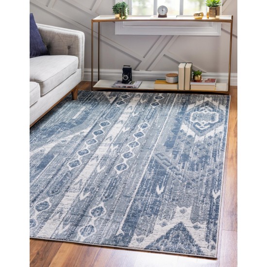 Rug Unique Loom Portland Blue Rectangular 10' 0 x 14' 0