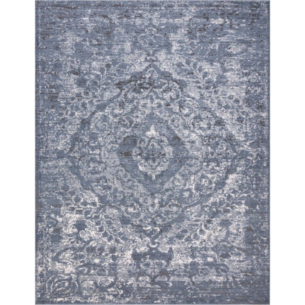 Rug Unique Loom Portland Blue Rectangular 10' 0 x 13' 0 Rug Unique Loom Portland Blue Rectangular 10' 0 x 13' 0
