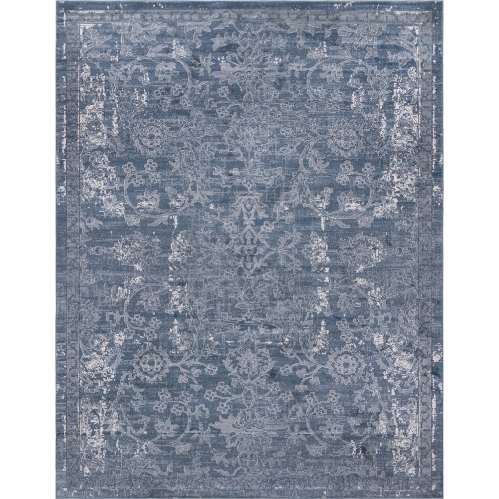 Rug Unique Loom Portland Blue Rectangular 10' 0 x 13' 0