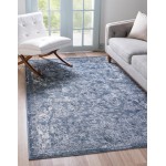 Rug Unique Loom Portland Blue Rectangular 10' 0 x 13' 0