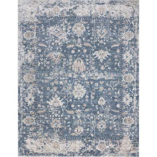 Rug Unique Loom Portland Blue Rectangular 10' 0 x 13' 0