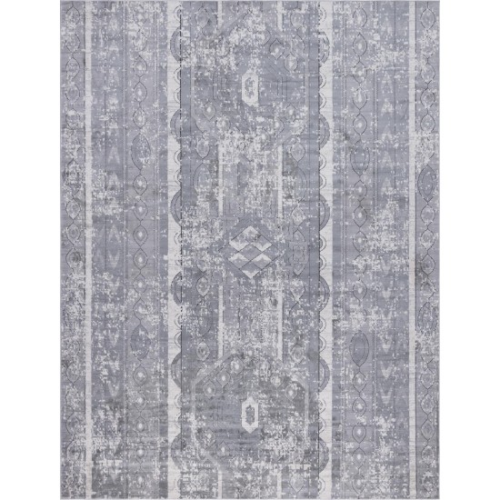 Rug Unique Loom Portland Gray Rectangular 10' 0 x 13' 0