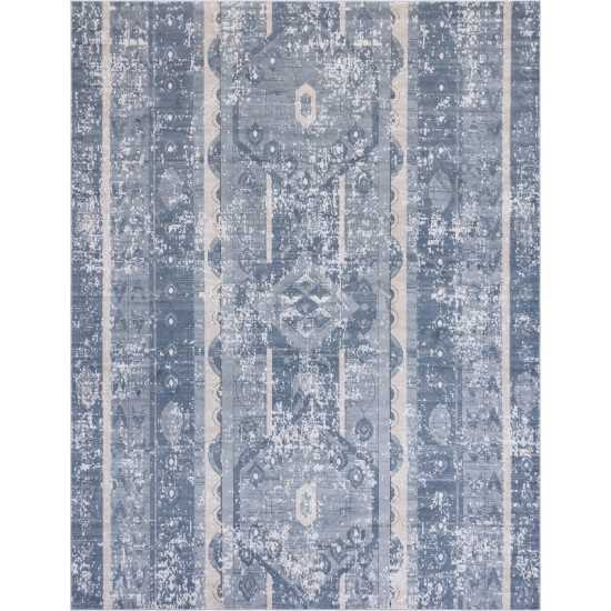 Rug Unique Loom Portland Blue Rectangular 10' 0 x 13' 0