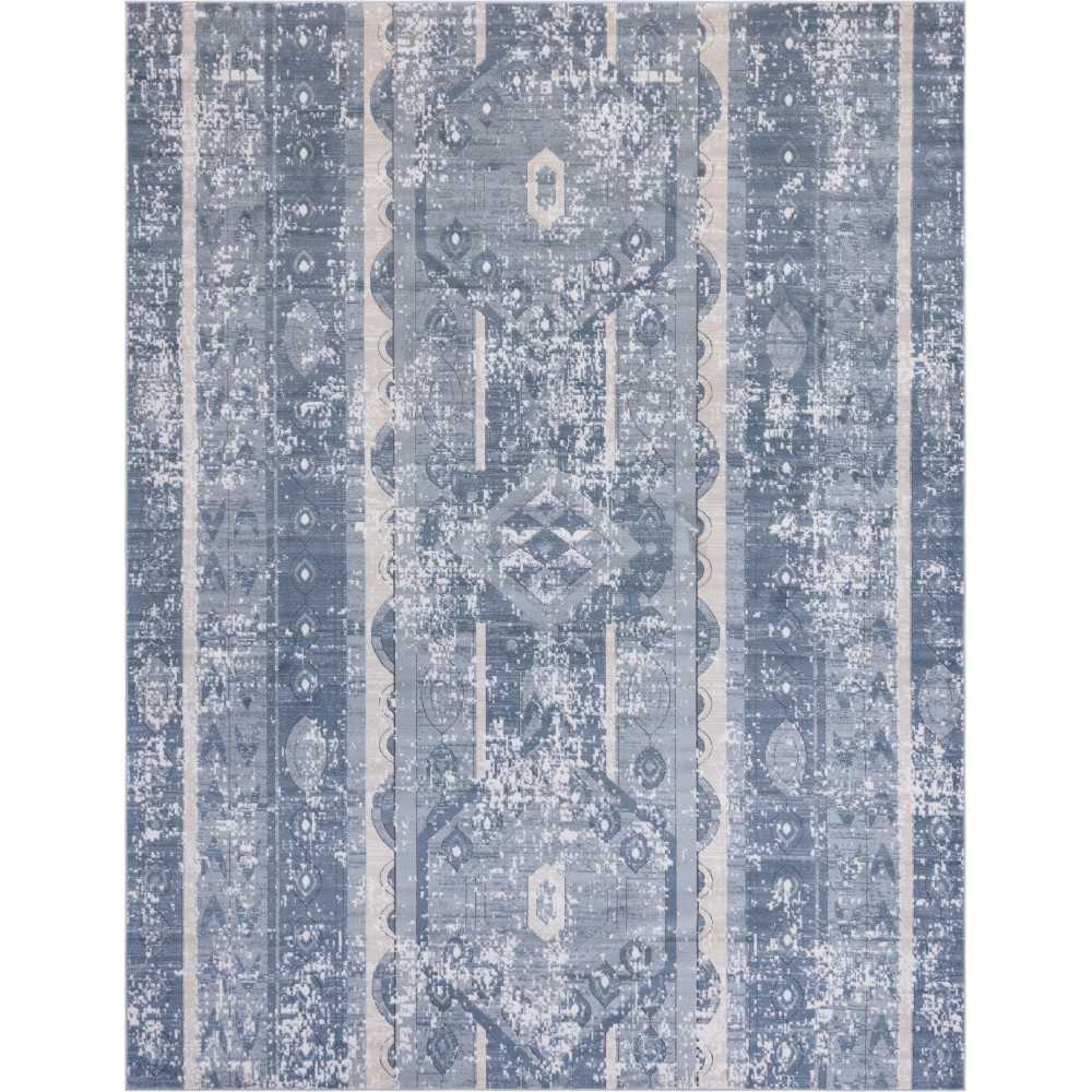 Rug Unique Loom Portland Blue Rectangular 10' 0 x 13' 0 Rug Unique Loom Portland Blue Rectangular 10' 0 x 13' 0