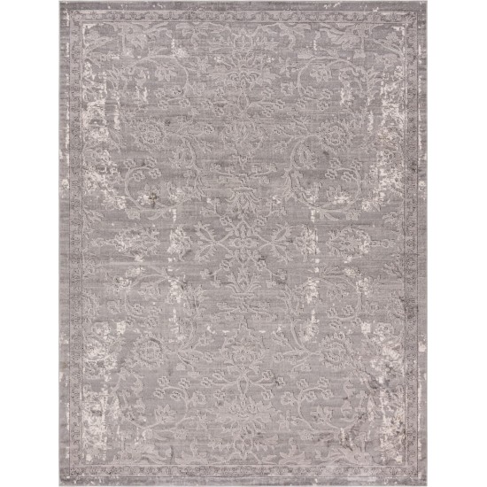 Rug Unique Loom Portland Gray Rectangular 9' 0 x 12' 0