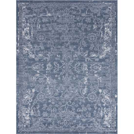 Rug Unique Loom Portland Blue Rectangular 9' 0 x 12' 0