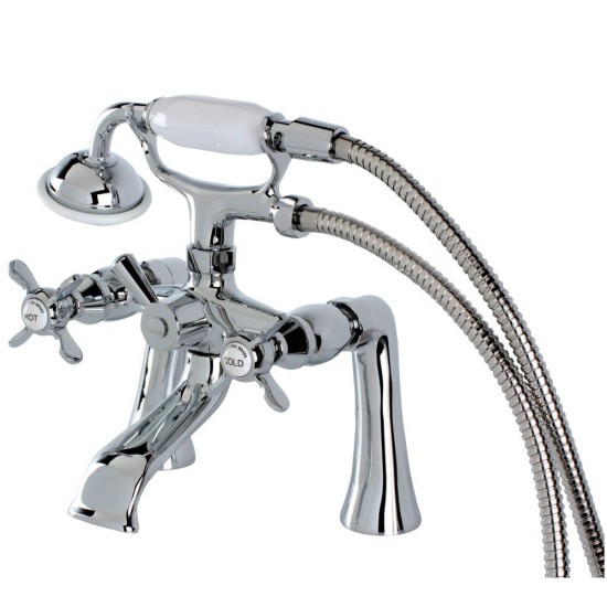 Kingston Brass Essex Clawfoot Tub Faucet with Hand Shower, Polished Chrome