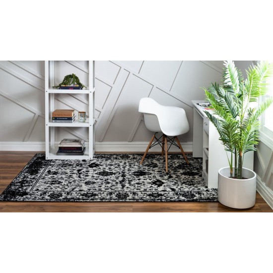 Rug Unique Loom Portland White Rectangular 9' 0 x 12' 0