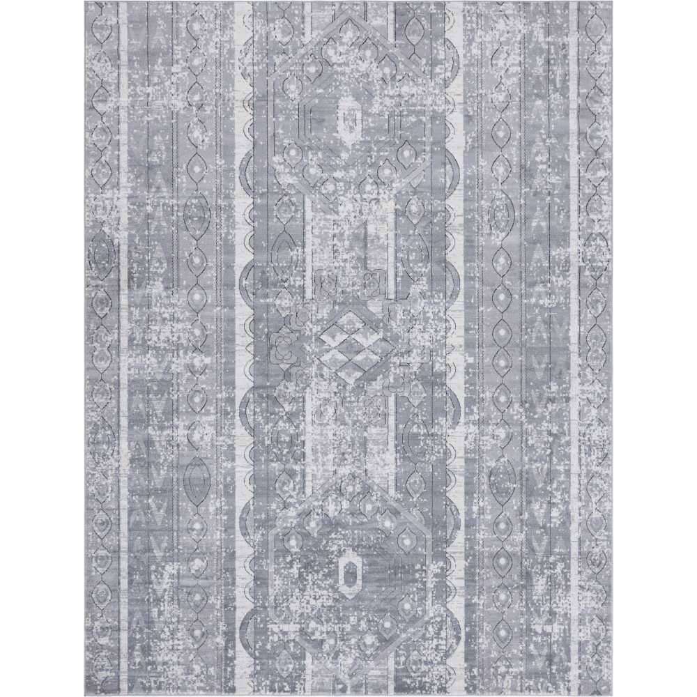 Rug Unique Loom Portland Gray Rectangular 9' 0 x 12' 0