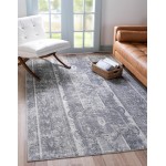 Rug Unique Loom Portland Gray Rectangular 9' 0 x 12' 0