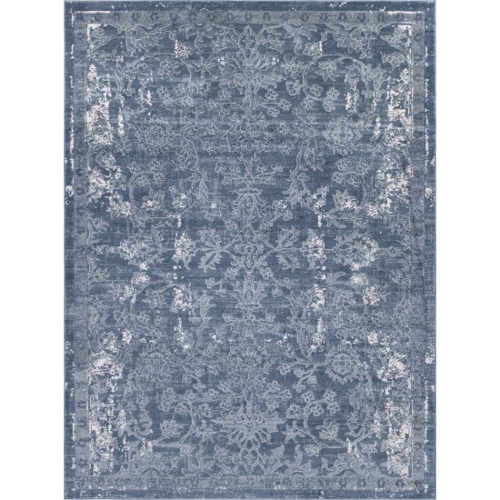 Rug Unique Loom Portland Blue Rectangular 8' 0 x 11' 0