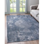 Rug Unique Loom Portland Blue Rectangular 8' 0 x 11' 0