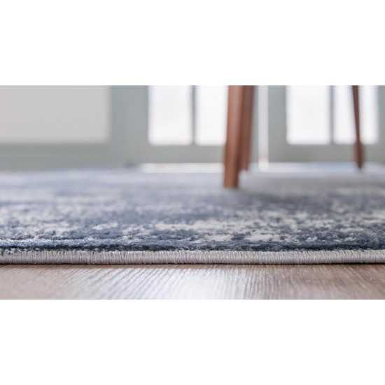 Rug Unique Loom Portland Blue Rectangular 8' 0 x 11' 0