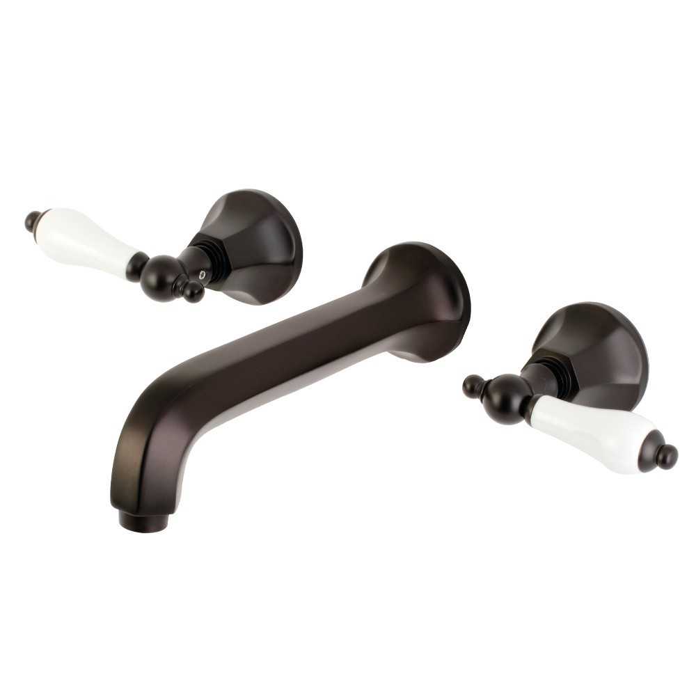 Kingston Brass Metropolitan 2-Handle Wall Mount Tub Faucet, Oil Rubbed Bronze