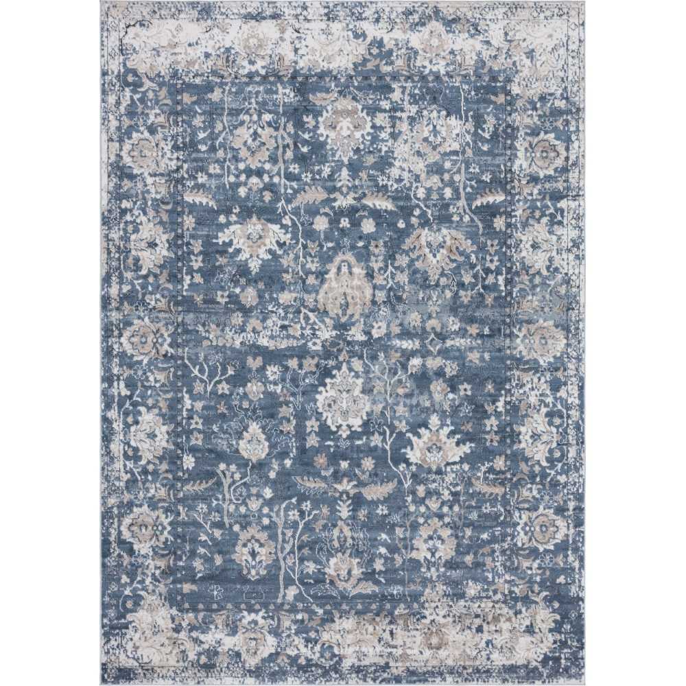 Rug Unique Loom Portland Blue Rectangular 7' 0 x 10' 0