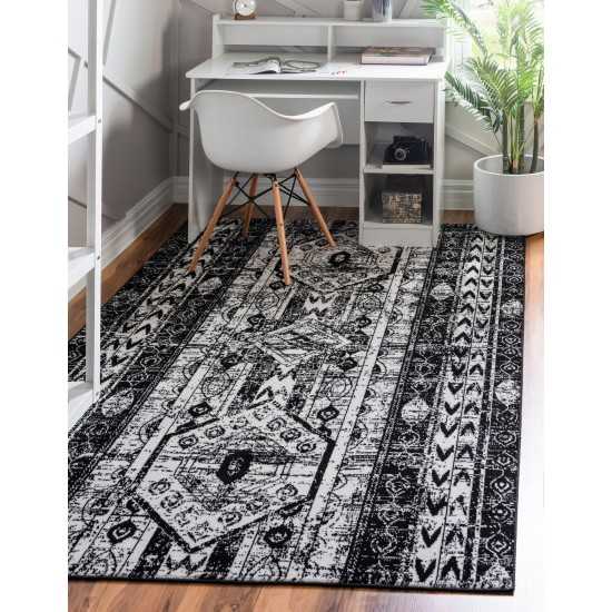 Rug Unique Loom Portland White Rectangular 7' 0 x 10' 0