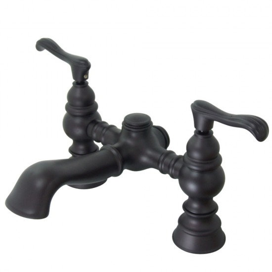 Kingston Brass Vintage 7-Inch Deck Mount Tub Faucet, Oil Rubbed Bronze