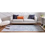 Rug Unique Loom Portland Blue Rectangular 7' 0 x 10' 0