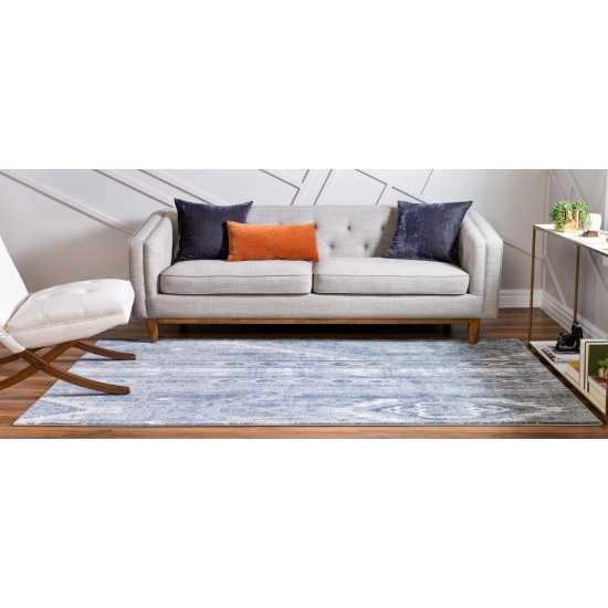 Rug Unique Loom Portland Blue Rectangular 7' 0 x 10' 0