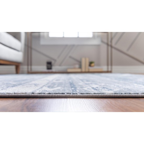 Rug Unique Loom Portland Blue Rectangular 7' 0 x 10' 0