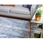 Rug Unique Loom Portland Blue Rectangular 7' 0 x 10' 0