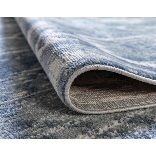 Rug Unique Loom Portland Blue Rectangular 7' 0 x 10' 0
