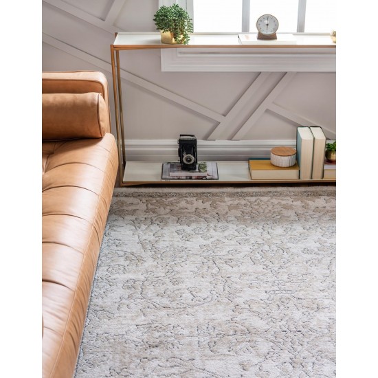 Rug Unique Loom Portland Ivory Rectangular 6' 0 x 9' 0