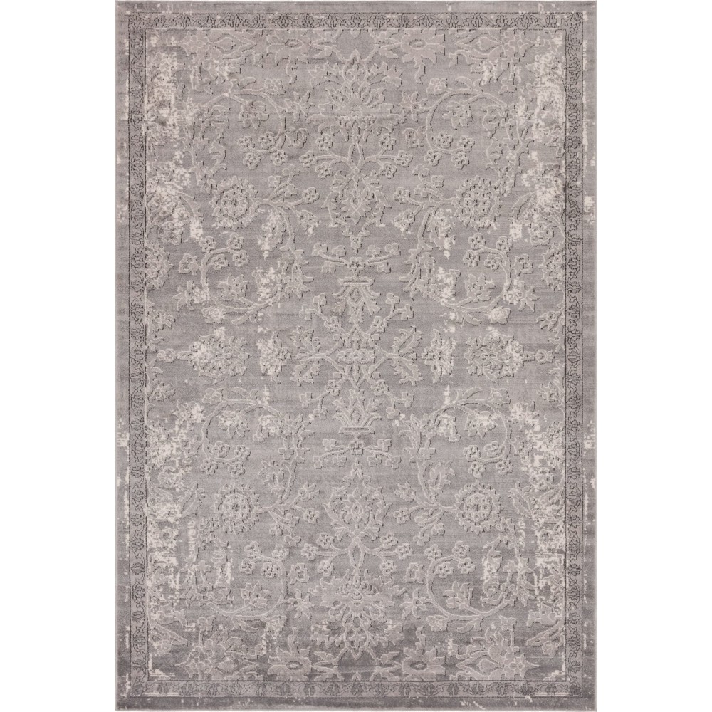 Rug Unique Loom Portland Gray Rectangular 6' 0 x 9' 0 Rug Unique Loom Portland Gray Rectangular 6' 0 x 9' 0