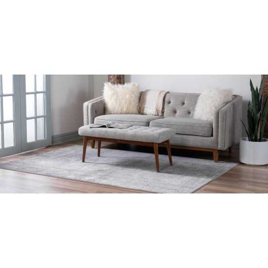 Rug Unique Loom Portland Light Gray Rectangular 6' 0 x 9' 0